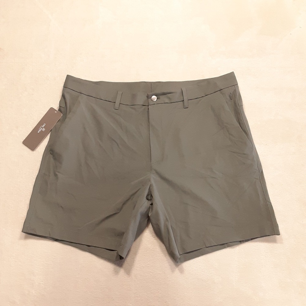 CRZ Yoga Mens Golf Shorts Sz.38W Grey Sage 7" Inseam NS00257 NWT!